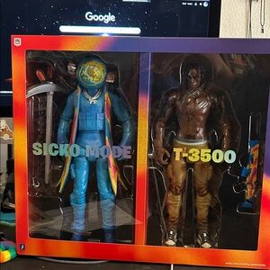Cactus Jack Sicko Mode and T-3500 Figures